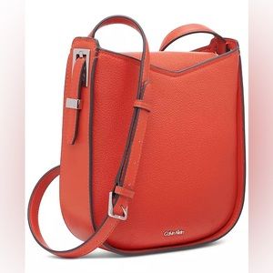 NWOT Calvin Klein Willow Small Crossbody in Orange